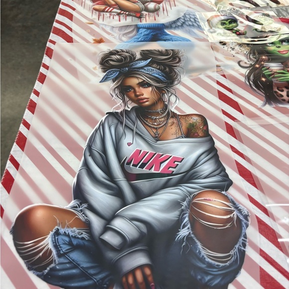 Nike Blue and Pink Butterfly shirt Print - Picture 4 of 12